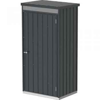 Armario Palladium 1 puerta 77x69x180 cm gris antracita Duramax, grosor 0,45 mm