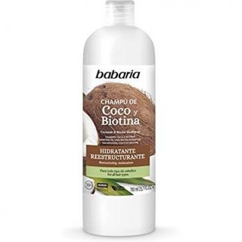 Babaria – Champú Coco/biotina – Nutritivo – 700 Ml, Blanco