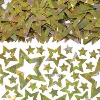 Amscan International - Confeti, diseño de estrellas shimmer-gold