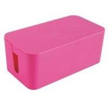 AIC - International 23410 Caja para Cables, plástico, plástico, Rosa, 24x13x9,5 cm