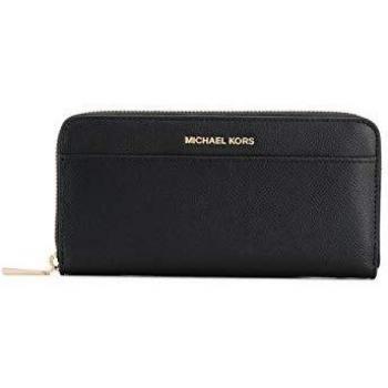Michael Kors Women's Crossgrain Leather Continental Wallet One Size Black