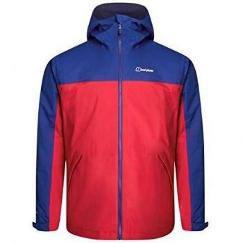 Berghaus Deluge Pro 2.0 Chaqueta impermeable aislada, alta rojo/azul sodalita, XS