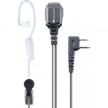Auricular Pneumático Midland MA 31-L Pro con Micrófono y Conector de 2 Pines