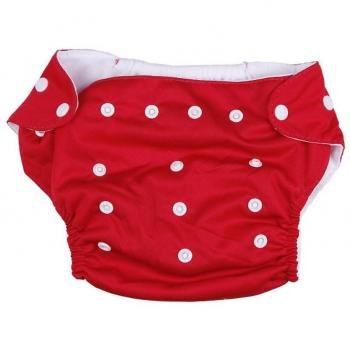 La vogue Pañal Para Bebé/Cubrepañal/Braga De Niños De Tela Lavables Reutilizables Rojo