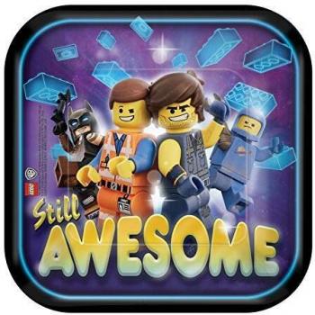 Lego Movie 2- Plato 18 cm, Multicolor, 7AM541711