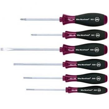 WIHA 29124 - Juego de destornilladores MicroFinish 5520HK6 MicroFinish Ref. 5520HK6