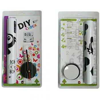 LO+DEMODA HCN986-87 - Vinilo adhesivo, diseño Owl clock, multicolor