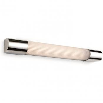Aplique de baño Eclipse Cromo 1 bombilla 7cm IP44 con difusor acrílico y luz LED