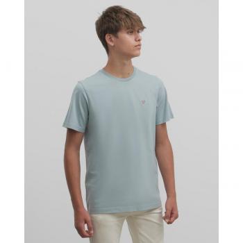 Camiseta de hombre verde étnica Silbon club manga corta