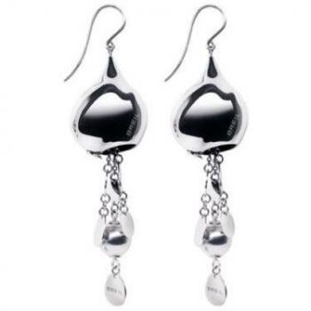 Breil TJ0836 - Pendientes de mujer de acero inoxidable, 4 cm