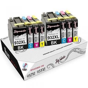 Squuido 8 Cartuchos de Tinta 932XL 933XL compatibles para HP OfficeJet 6600 6700 7110 7610 7612 7620 6100 7510 7600 | Alto Rendimiento 1000/825 páginas