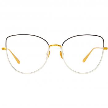 Linda Farrow ELOISE LFL1336 C5 Women’s Eyeglasses White Size 61 - Blue Light Block Available