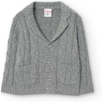 Chaqueta de niño de punto trenzado con bolsillos Boboli
