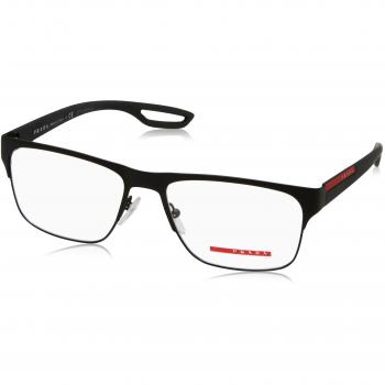 Prada LINEA ROSSA 0PS 52GV Monturas de Gafas, Black Rubber, 57 para Hombre