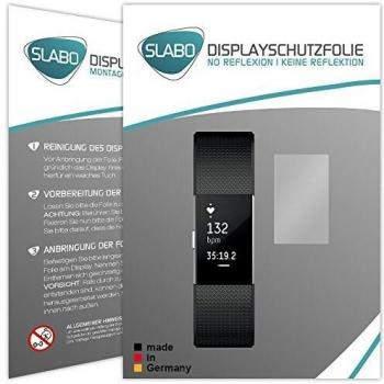 Slabo 4 x Protector de Pantalla Compatible con Fitbit Charge 2 lámina Protectora No Reflexion Mate