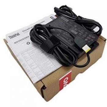 Adaptador de corriente Lenovo ThinkPad 65W AC con punta fina, color negro