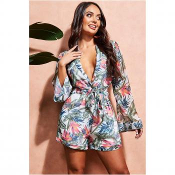 Jungle Print City Goddess Romper