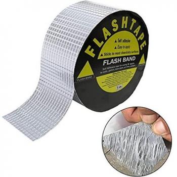 Cinta de Goma de Butilo, Cinta Autoadhesiva Impermeable 5cm*5mm Cinta Adhesiva Súper Impermeable Caucho de Butilo de Alta Temperatura para betún vidrio de tubería Piso techo ventana pared caravanas