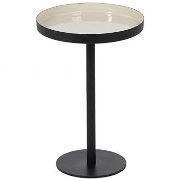 Mesa Auxiliar Bigbuy Home Negro Taupé Hierro 30 x 30 x 44 cm