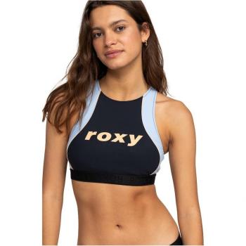 Top de bikini deportivo Roxy Active para mujer, alta intensidad, color antracita XL