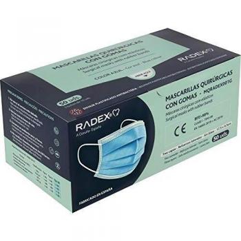 C50 MASCARILLA AZUL QUIRURGICA DESECHABLE CGOMAS
