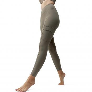 Mallas largas Cargo Born Living Yoga verde oliva mujer - S