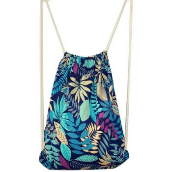 Erinfam Drawstring Back saco Gym Bag Elephant Black Canvas mochila Geometric Pattern estampados Retro ocio deporte alforja alforja viaje Strandtasche móviles, Modelo 4