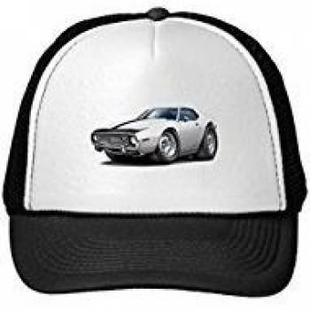 Funny 1973-74 Javelin White-Black Car Trucker Hat