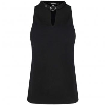 Guess W92H81W9X50-Camiseta de Tirantes Mujer Jblk XS