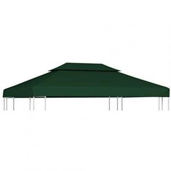 vidaXL Gazebo Cover Canopy Replacement 310 g/m² Green 3 x 4 m