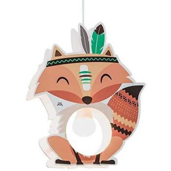 Lámpara colgante infantil zorro Filip naranja Little Indians