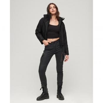Superdry Women's Waterproof Windcheater Jacket - Black Grid