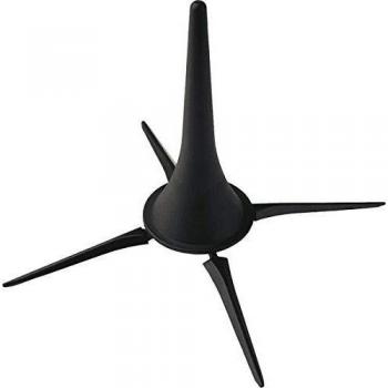 K&M 15222 Black Clarinet Stand for A and B Clarinets with Bell Transport Capability
