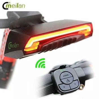 WALIO Meilan X5 Smart Bike Tail Light LED Rojo Luz Trasera Reflector Inteligente Recargable Bicicleta con Señales Intermitentes Lados Derecha e Izquierda