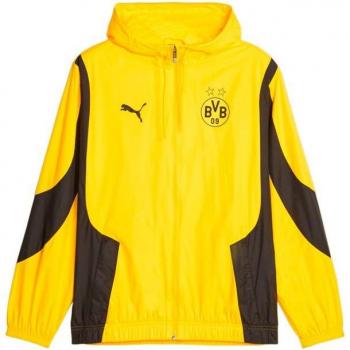 Chaqueta de fútbol Puma BVB Prematch Woven para hombre, temporada 2023/24