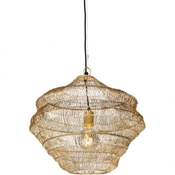 Lámpara colgante oriental de acero dorado 45 cm x 40 cm - VADI, adecuada para LED, máxima potencia 1 x 40 Watt