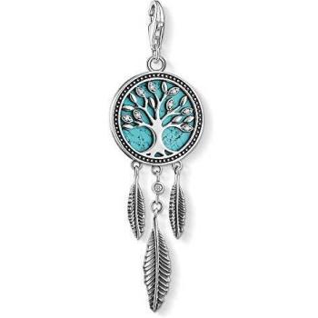 Thomas Sabo Tree of Life Dreamcatcher Charm Necklace, Multicolor, female, Size: ONE SIZE