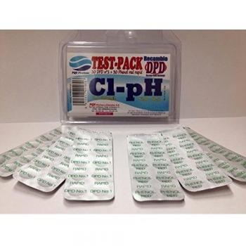 Recambio Test DPD (30 pastillas DPD1 + 30 pastillas Phenol Red) para piscinas y spas.