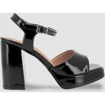 Sandalias Lucia - Elegantes sandalias de mujer con cierre de hebilla y acabado brillante