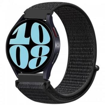 Correa Universal Deportiva para Smartwatch 20mm con Cierre de Velcro Negra