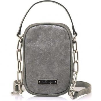 Mustang Jett Gris Bolso Mini para Mujer con Cierre de Cremallera