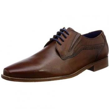 Bugatti Men's Derby Shoes Brown/Cognac Leather 311-69701-4100