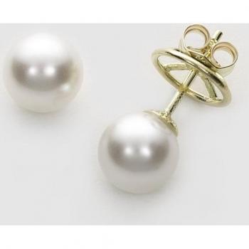 Pendientes de perlas cultivadas Australianas para mujer