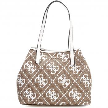 Guess Vikky Shopper marrón/blanco