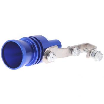 KKmoon Turbo Ton Whistle Tubo de Escape Silencioso de Blow Off Válvula Aluminio Tamaño XL Azul