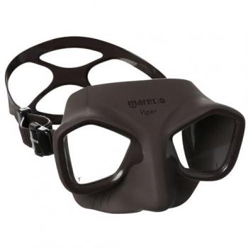 Máscara de Freediving Mares Pure Passion Viper, Adulto, Marrón, Talla Única, incluye Carton Box