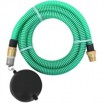 Manguera de succión PVC verde con conectores de latón 29 mm 25 m