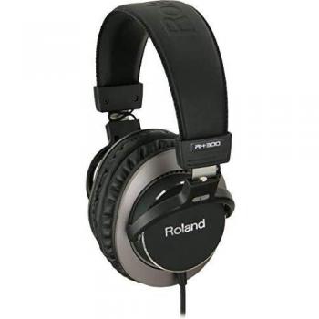 Auriculares Estéreo Roland RH-300 - Auriculares cerrados, respuesta de frecuencia de 10 Hz a 30 kHz, impedancia de 55 ohmios, diseño circumaural para comodidad prolongada, cable desmontable de