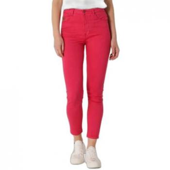 Pantalón Lois Jeans Rosa Casual Skinny Ankle Tiro Medio Algodón 2024