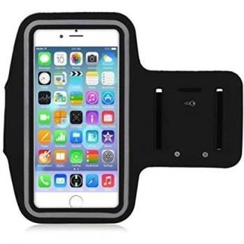 iPhone 6S Plus brazalete caso deportes correr Ejercicio Gimnasio con titular de la clave para iPhone 6 Plus, Samsung Galaxy S6/S5, Nota 4, con protector de pantalla, resistente al agua a prueba de sudor 5,5 pulgadas, negro